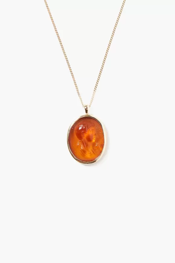 Chan Luu 14K Claudius Necklace Orange Fashion