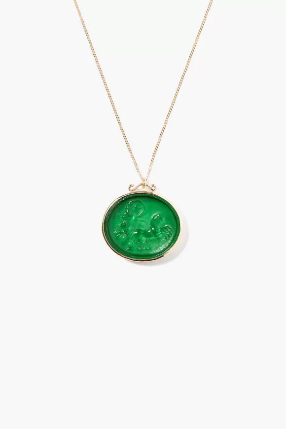 Chan Luu 14K Gladiator Necklace Green Discount