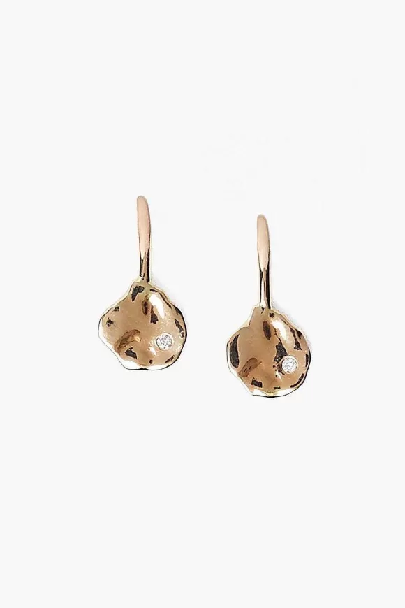 Chan Luu 14K Gold Coin And Diamond Earrings Store