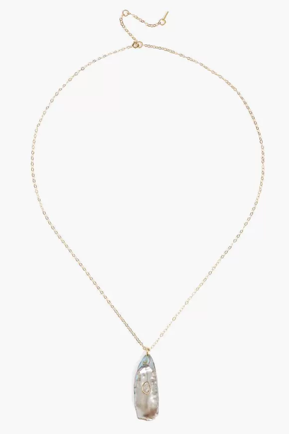 Chan Luu 14K Green Biwa Pearl Oasis Necklace Best