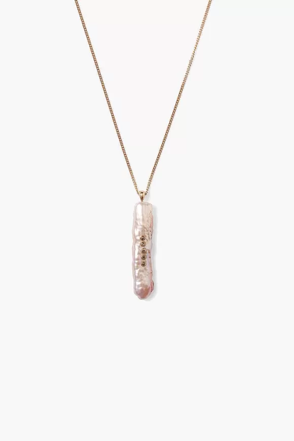 Chan Luu 14K Haena Necklace Pink Pearl Fashion