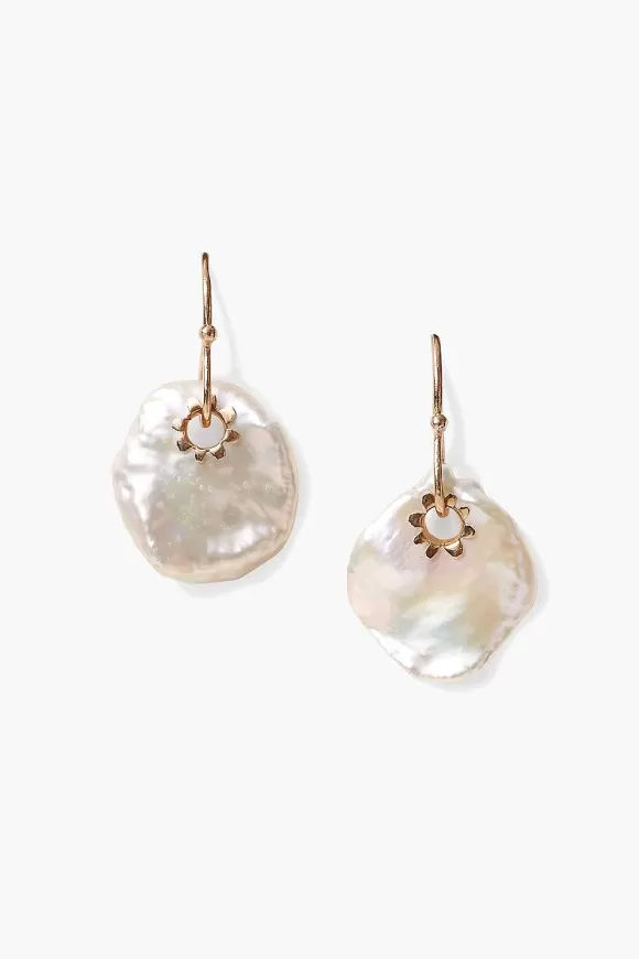 Chan Luu 14K Kilauea Earrings White Pearl Best Sale