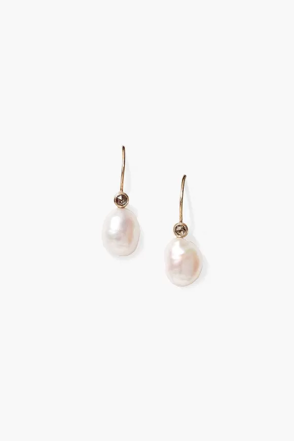 Chan Luu 14K Koloa Earrings White Pearl Clearance