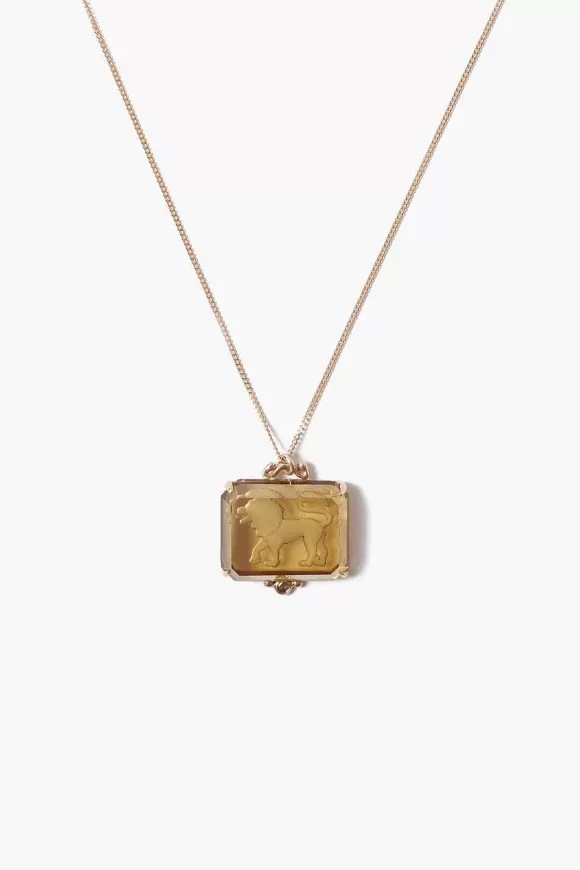 Chan Luu 14K Leo Zodiac Necklace Hot