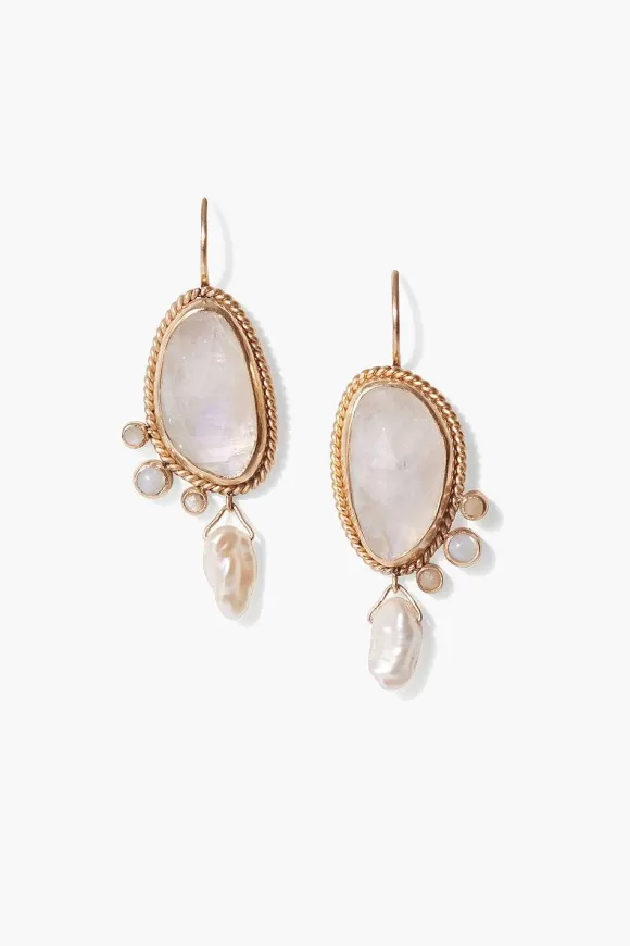 Chan Luu 14K Moonstone Mix Pompeii Earrings Store