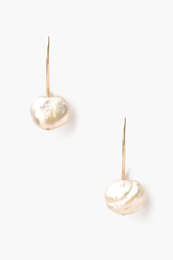 Chan Luu 14K Petite Keshi Pearl Earrings Flash Sale