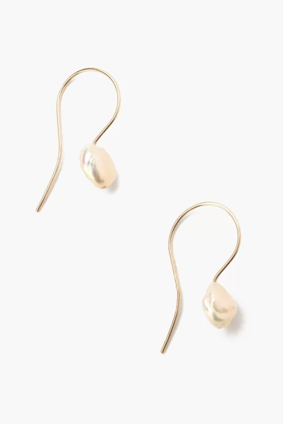 Chan Luu 14K Petite Keshi Pearl Earrings Flash Sale