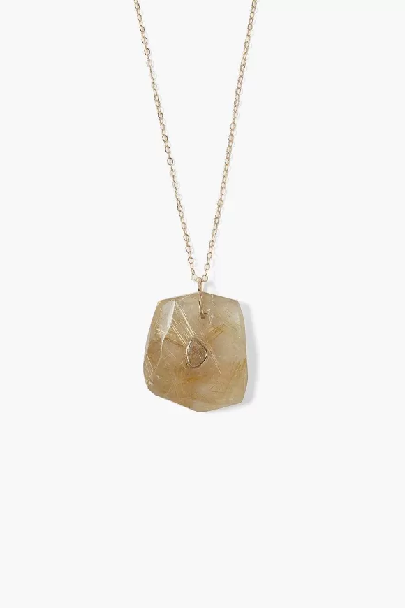 Chan Luu 14K River Necklace Rutilated Quartz Best