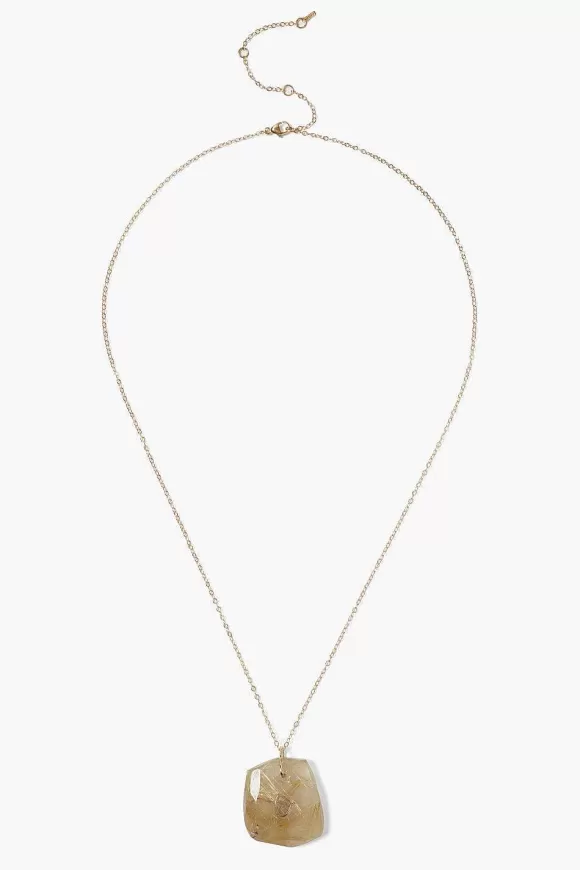 Chan Luu 14K River Necklace Rutilated Quartz Best