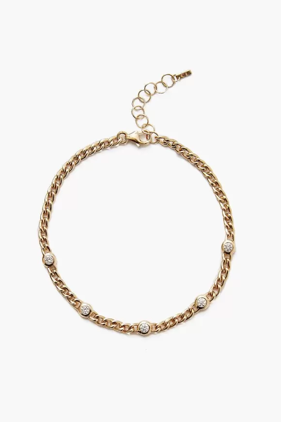 Chan Luu 14K Round Diamond Chain Bracelet Clearance