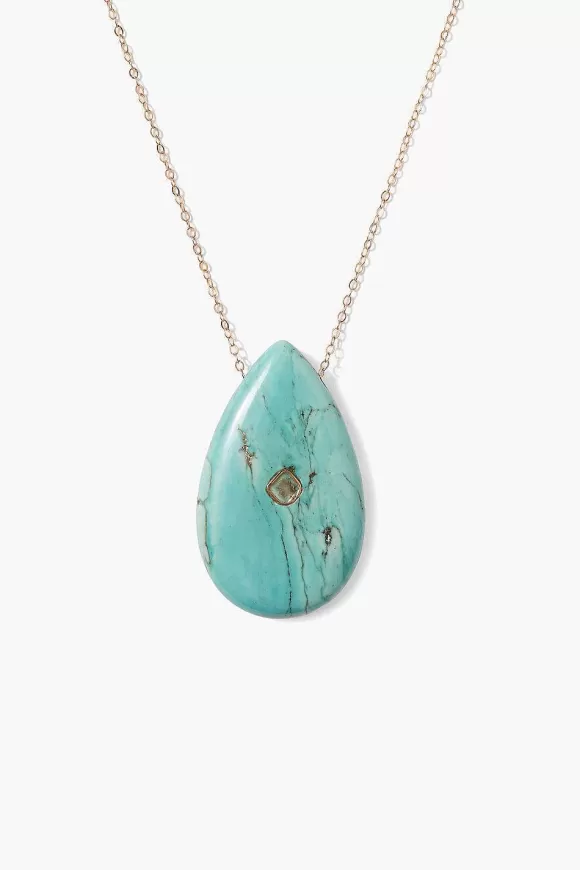 Chan Luu 14K Temple Necklace Turquoise Store