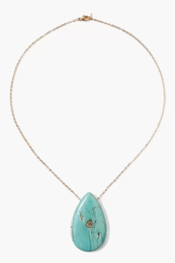 Chan Luu 14K Temple Necklace Turquoise Store