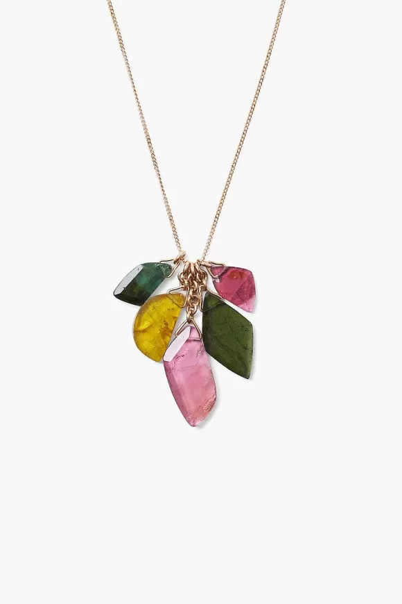 Chan Luu 14K Tourmaline Mix Kaleidoscope Necklace New