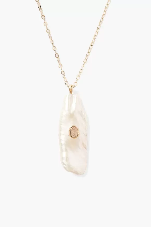 Chan Luu 14K White Biwa Pearl Oasis Necklace Sale