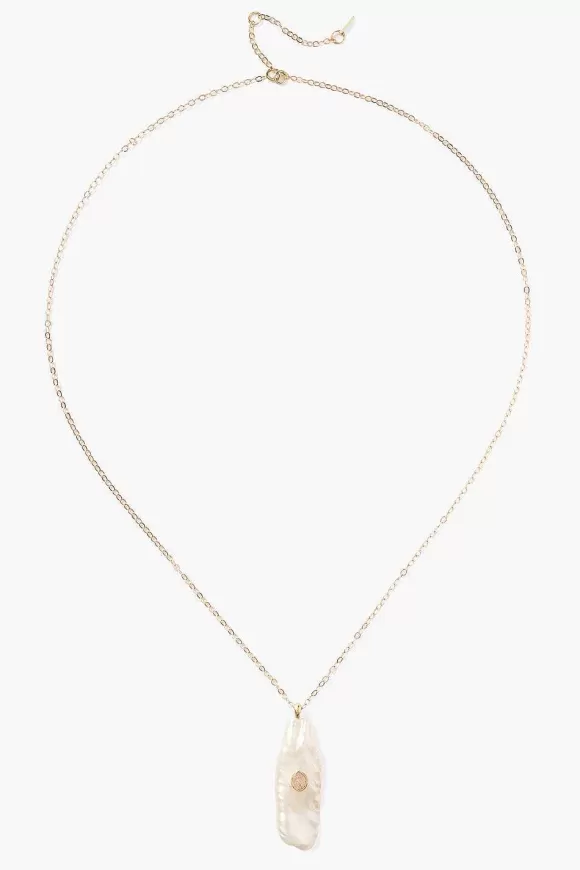 Chan Luu 14K White Biwa Pearl Oasis Necklace Sale