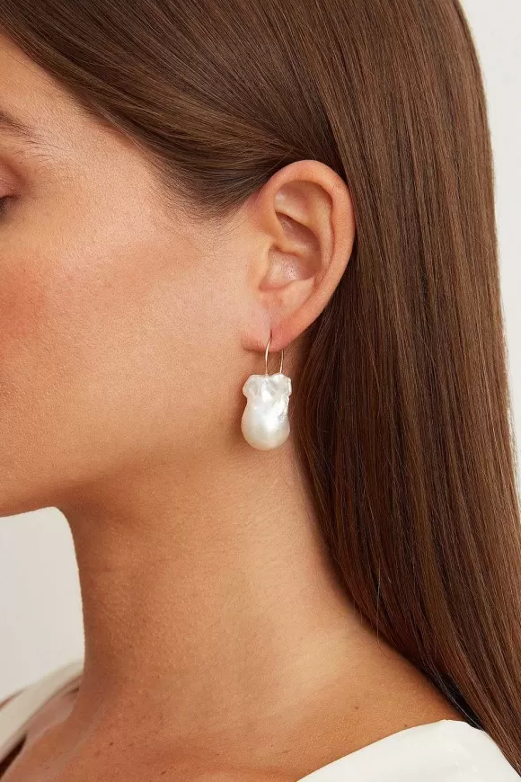 Chan Luu 14K White Le Baroque Earrings Shop