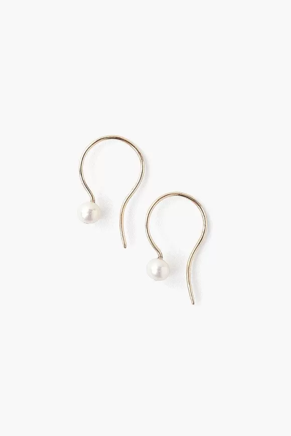 Chan Luu 14K White Pearl Drop Earrings Fashion