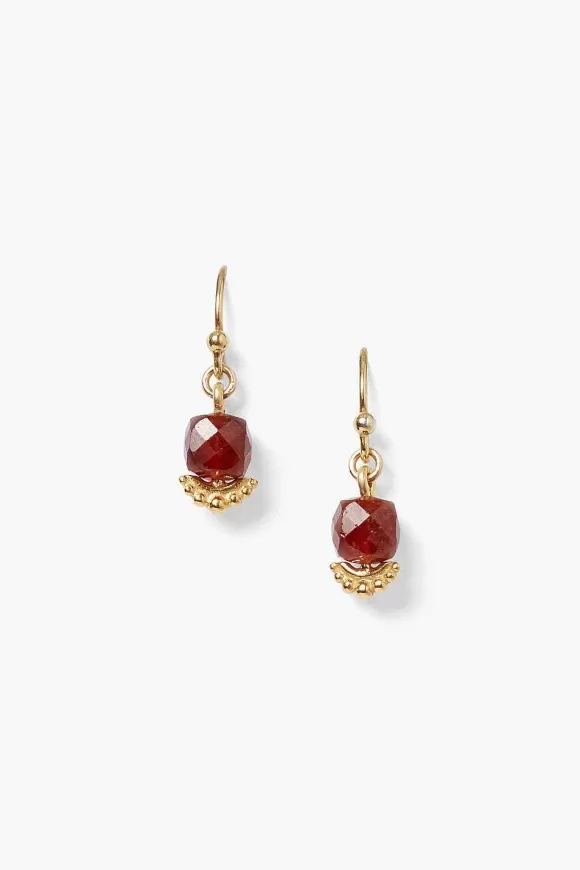 Chan Luu Anahi Drop Earrings Hessonite Online