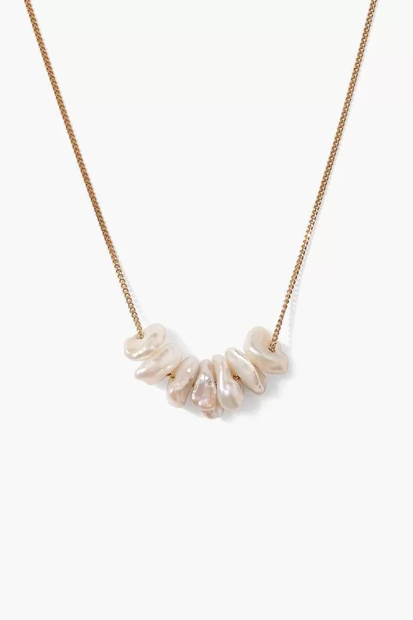 Chan Luu Anini Pearl Necklace Gold Flash Sale