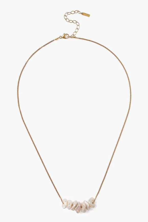 Chan Luu Anini Pearl Necklace Gold Flash Sale