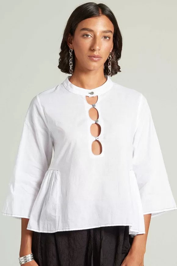 Chan Luu Anokhi Keyhole Blouse White Online