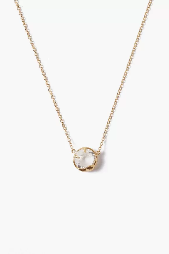 Chan Luu April Birthstone Necklace Diamond Crystal Clearance