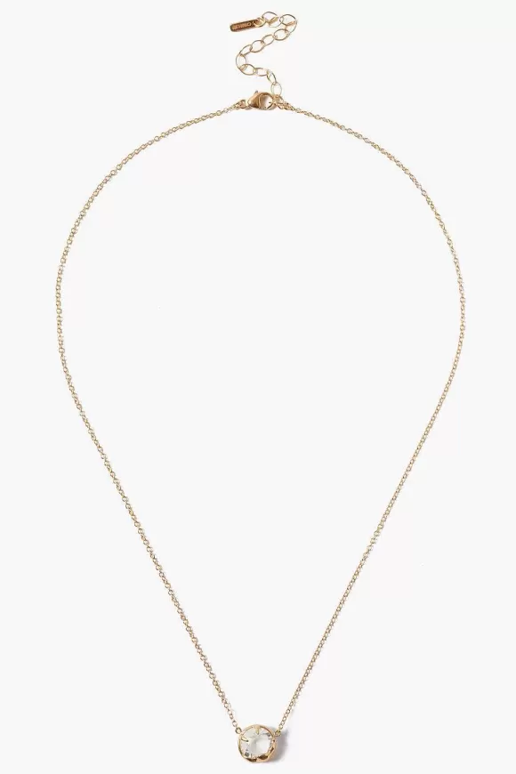 Chan Luu April Birthstone Necklace Diamond Crystal Clearance