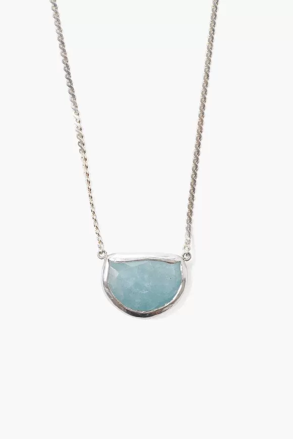 Chan Luu Aquamarine Luna Necklace Clearance