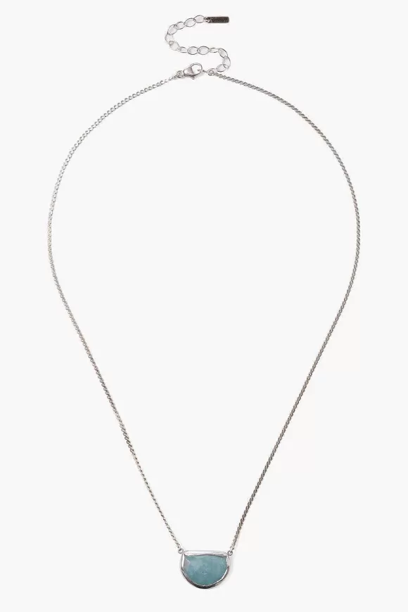 Chan Luu Aquamarine Luna Necklace Clearance