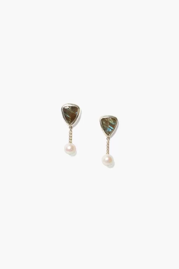 Chan Luu Aria Drop Earrings Silver Outlet