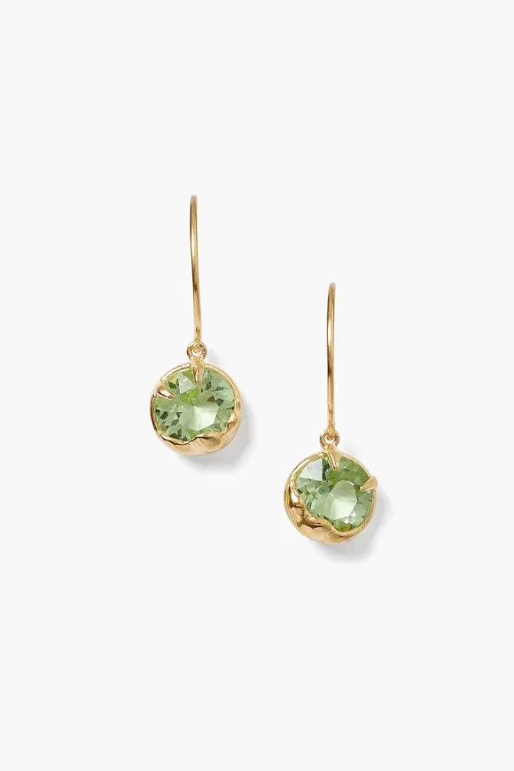 Chan Luu August Birthstone Earrings Peridot Crystal Fashion