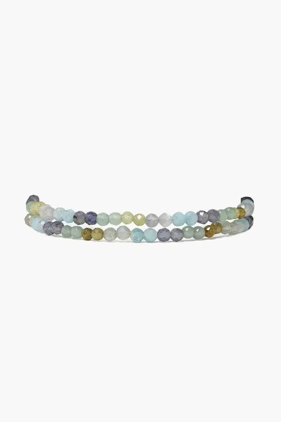 Chan Luu Aurora Wrap Bracelet Green Mix Discount