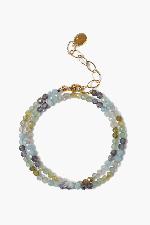 Chan Luu Aurora Wrap Bracelet Green Mix Discount