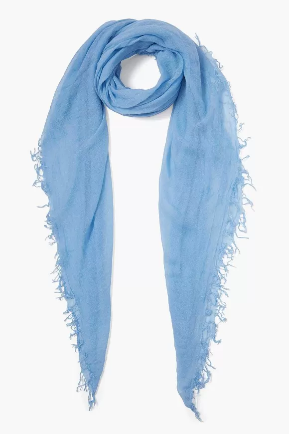 Chan Luu Baby Blue Cashmere And Silk Scarf Fashion