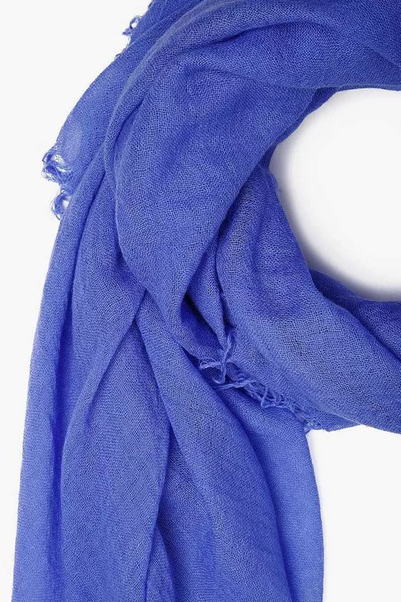 Chan Luu Baja Blue Cashmere And Silk Scarf Best Sale