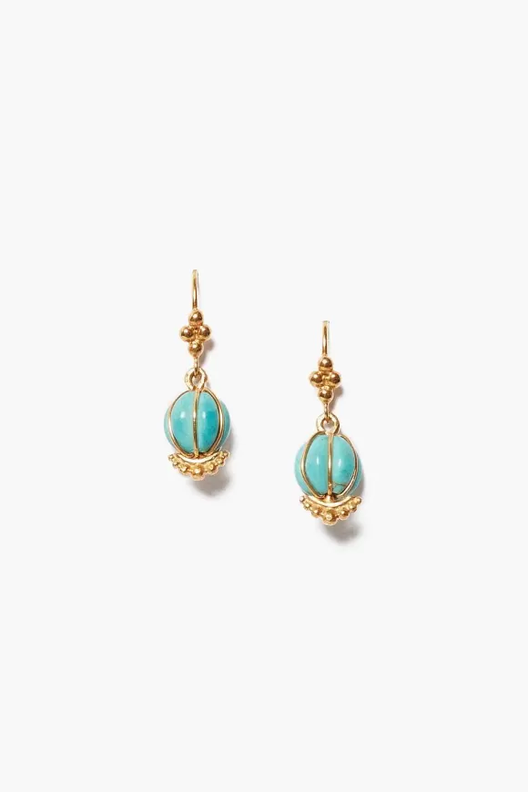 Chan Luu Balloon Earrings Turquoise Clearance