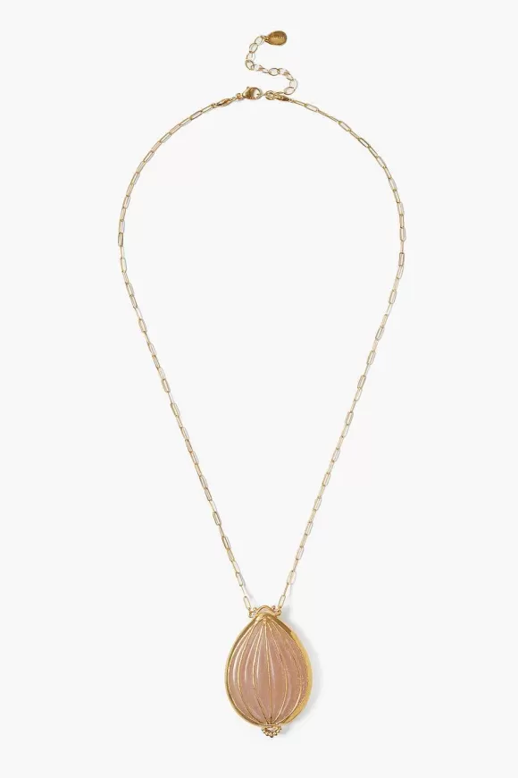 Chan Luu Balloon Pendant Necklace Peach Aventurine Online