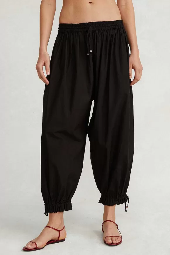 Chan Luu Balloon Poplin Pant Caviar Best