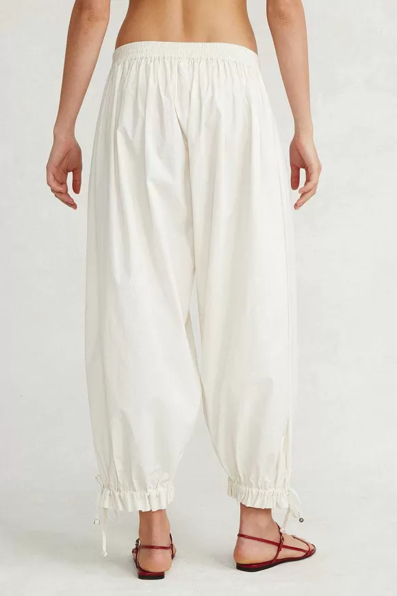 Chan Luu Balloon Poplin Pant Eggshell Best Sale