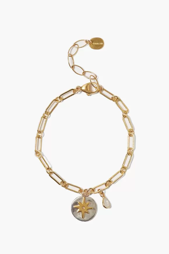 Chan Luu Beacon Charm Bracelet Gold Mix New