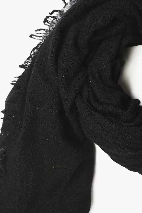 Chan Luu Black 100% Cashmere Scarf Fashion