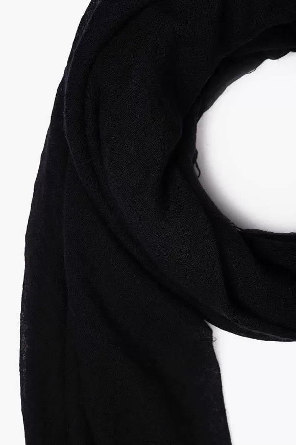 Chan Luu Black Cashmere And Silk Scarf Sale