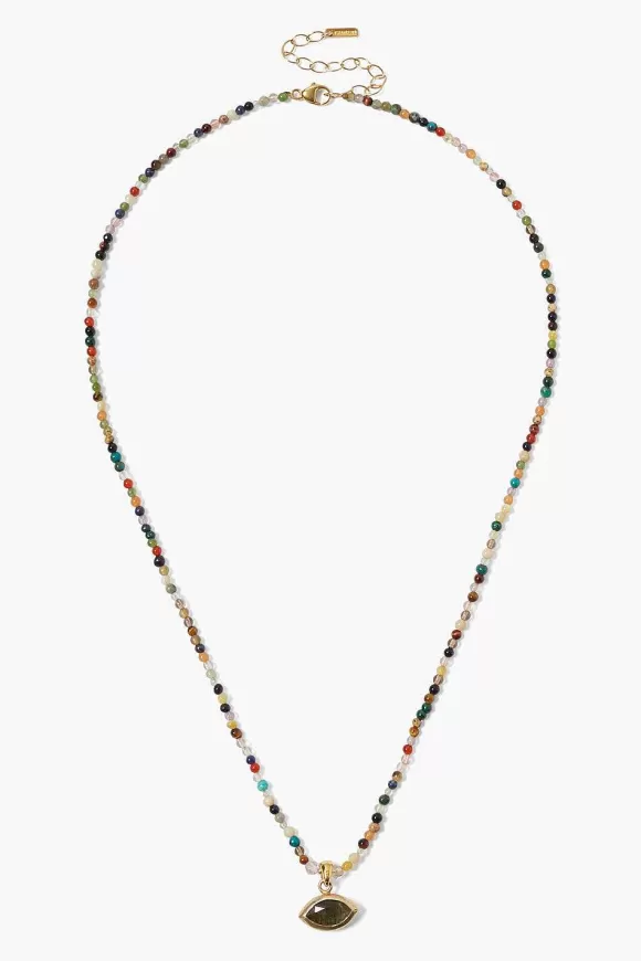 Chan Luu Bondi Evil Eye Necklace Multi Outlet