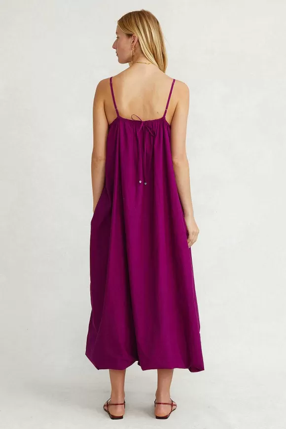 Chan Luu Cami Bubble Dress Grape Clearance