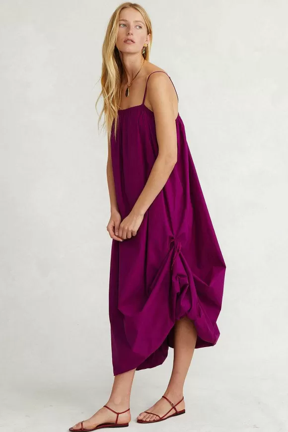 Chan Luu Cami Bubble Dress Grape Clearance