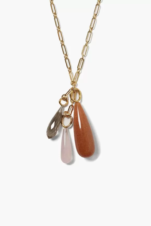 Chan Luu Castillo Pendant Necklace Pink Mix Discount