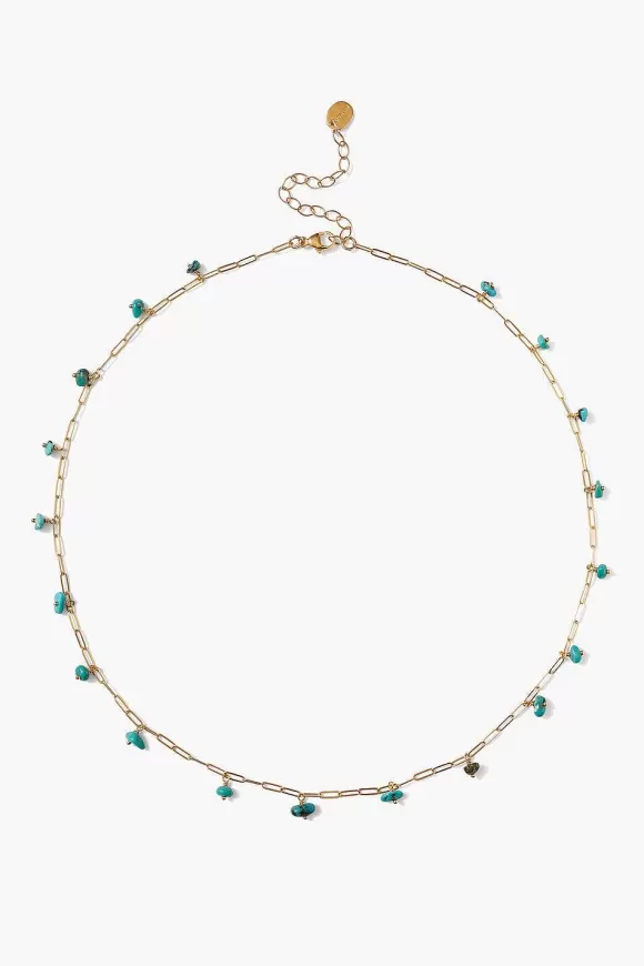 Chan Luu Cayman Short Necklace Turquoise Flash Sale