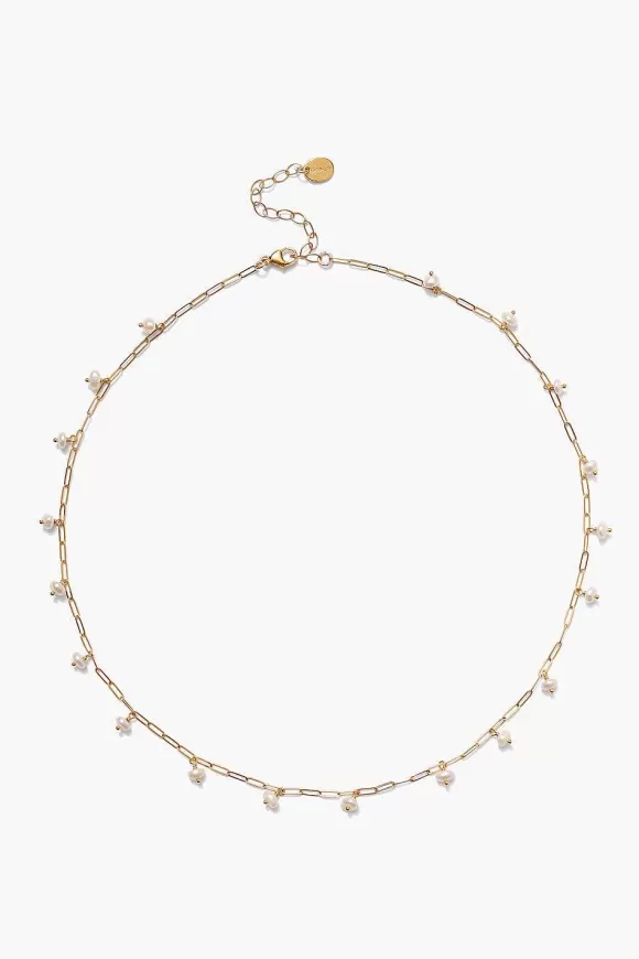 Chan Luu Cayman Short Necklace White Pearl Clearance