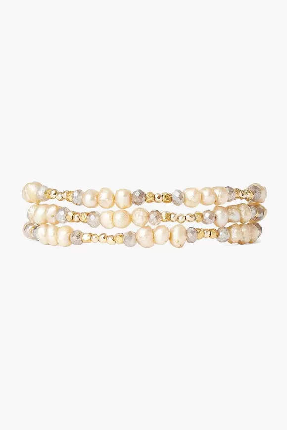 Chan Luu Champagne Pearl Antica Bracelet Outlet