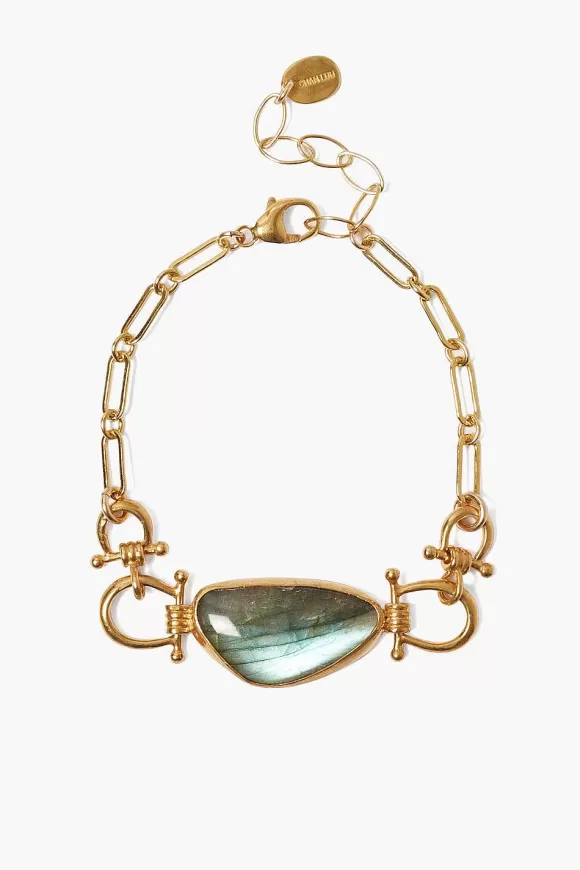 Chan Luu Cheval Bracelet Gold Labradorite Online